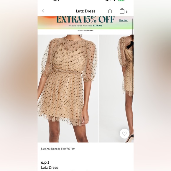 O.P.T. Lutz Dress size XS - Picture 1 of 5